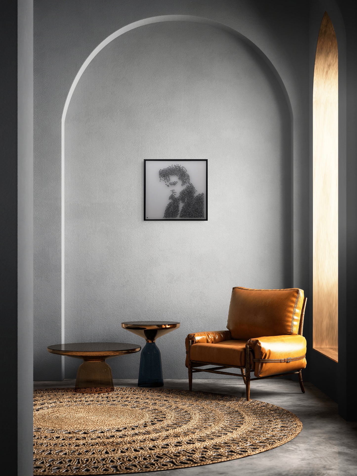 Elvis in Black Steel