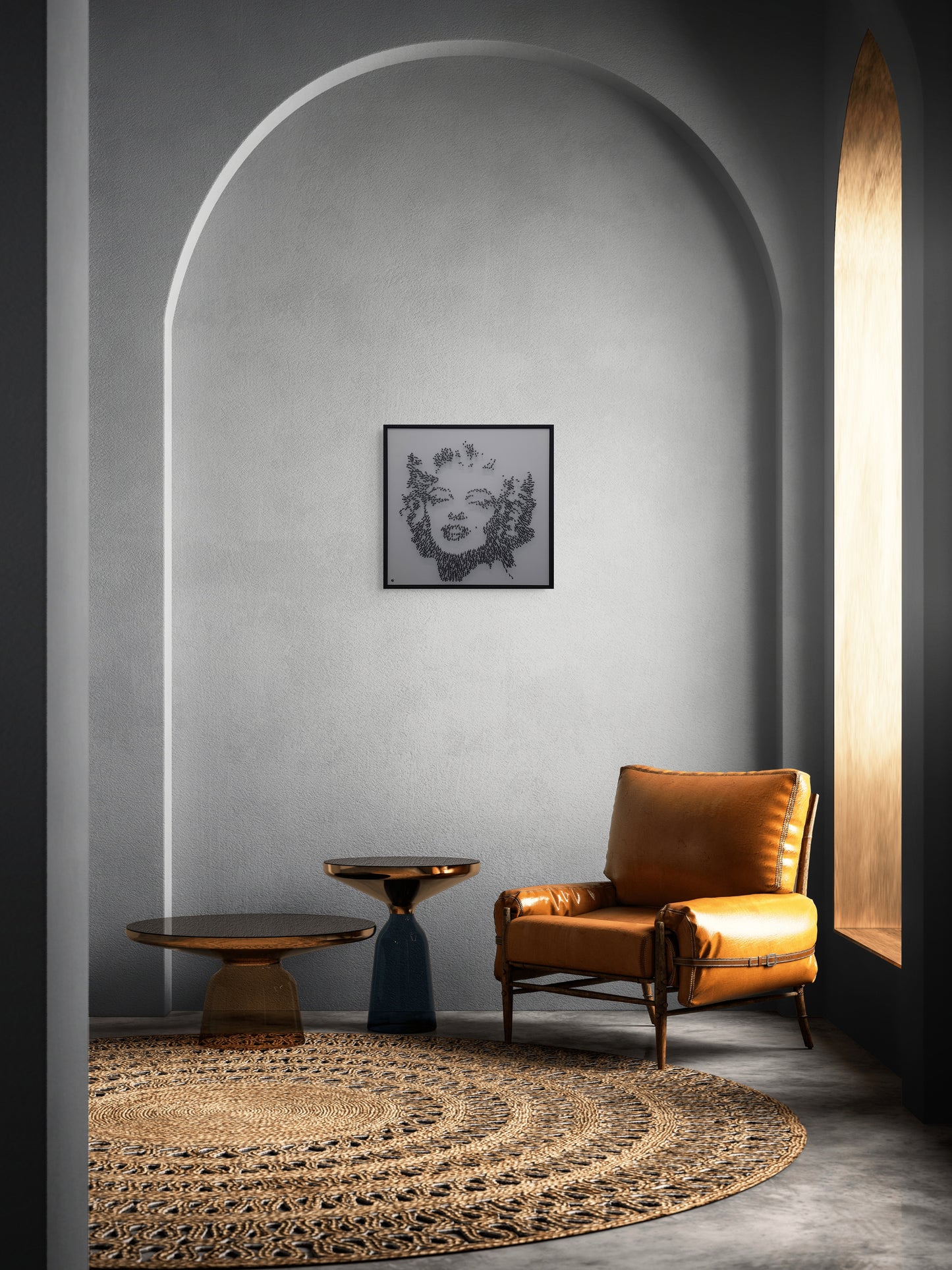 Marilyn in Black Steel