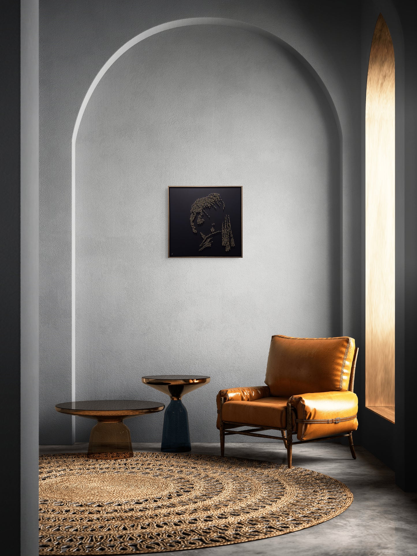 Girl with a Pearl Earring in Brass
