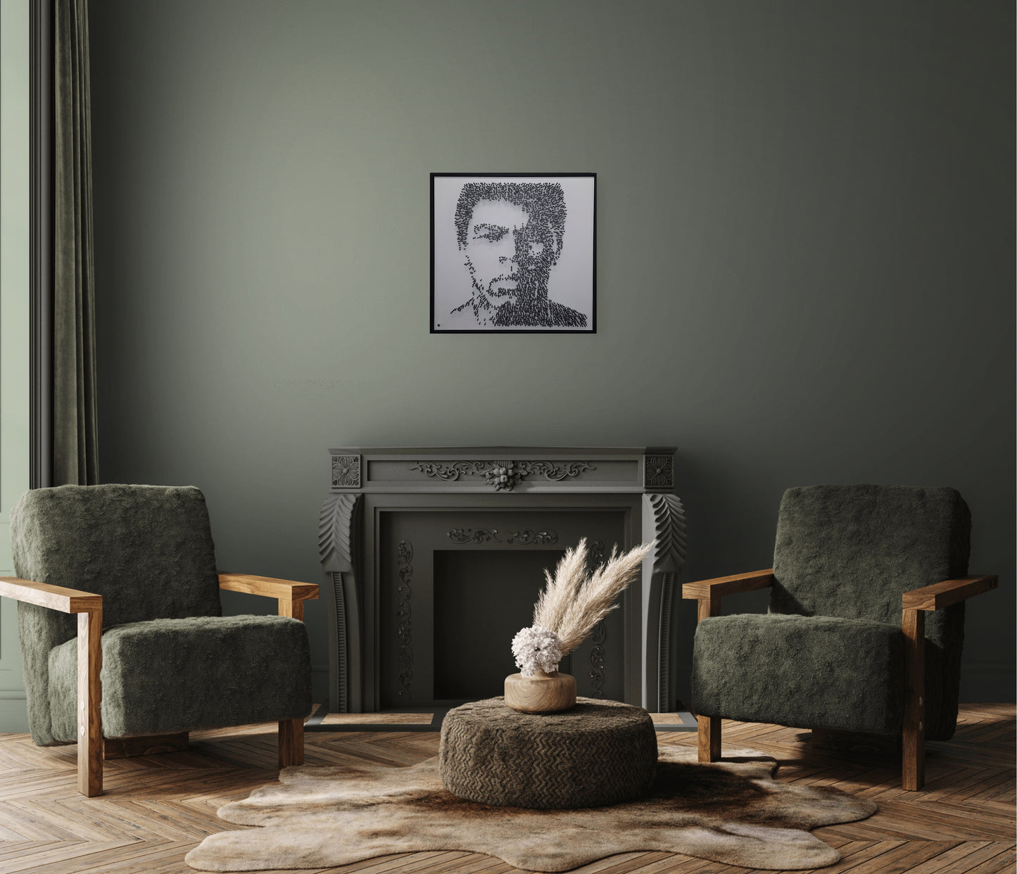 Mohamed Ali in Black Steel