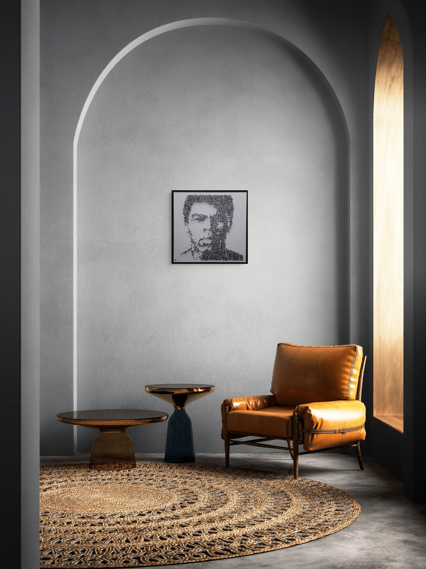 Mohamed Ali in Black Steel