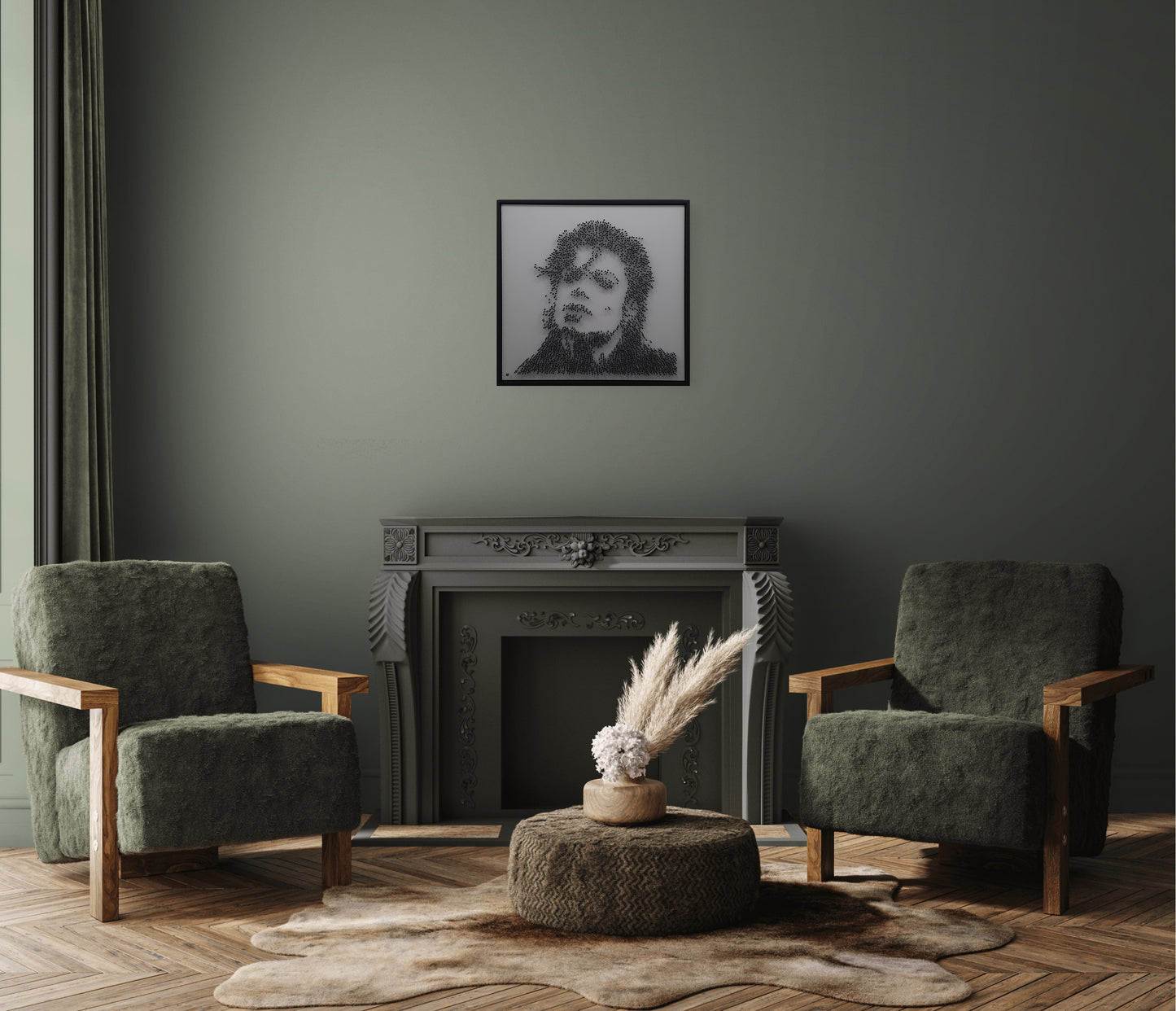 Michael Jackson in Black Steel