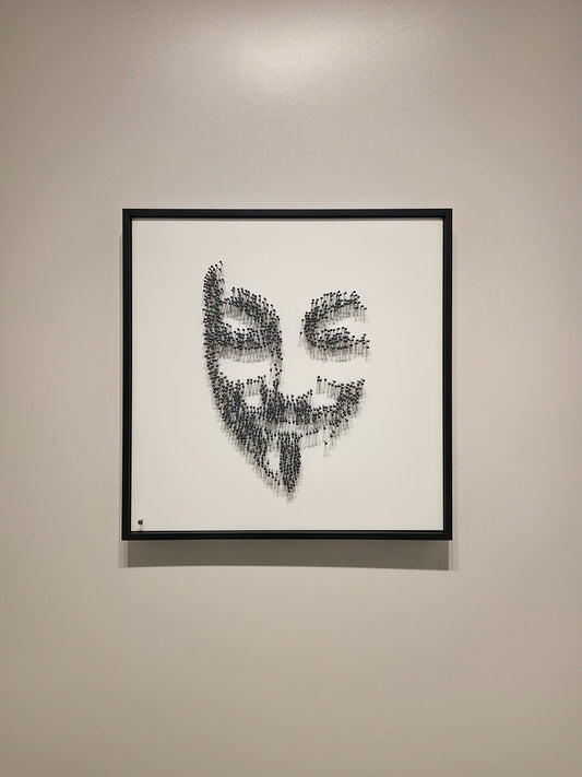 Guy Fawkes in Black Steel