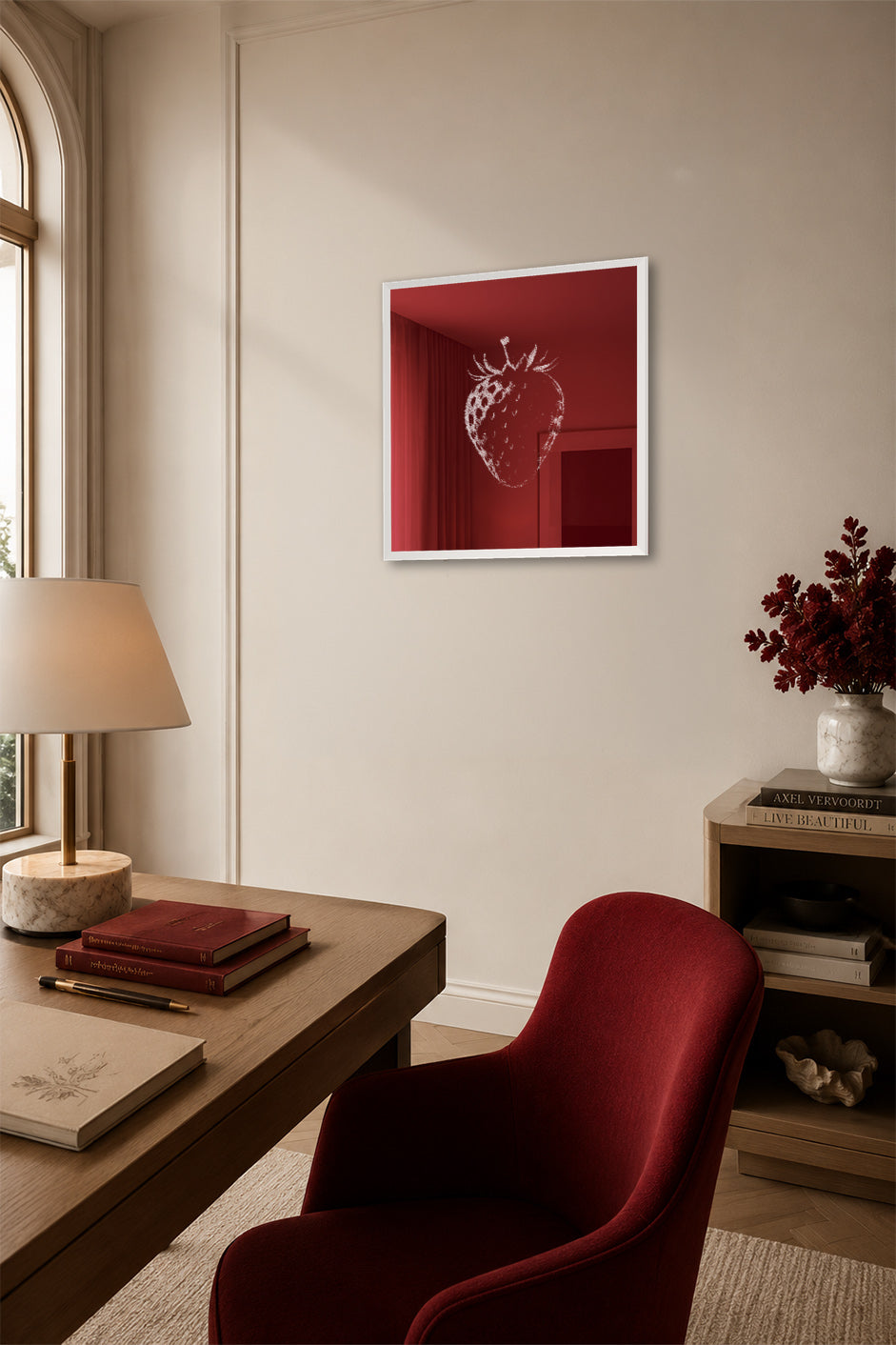 A Berry Traced in Red - kantoor