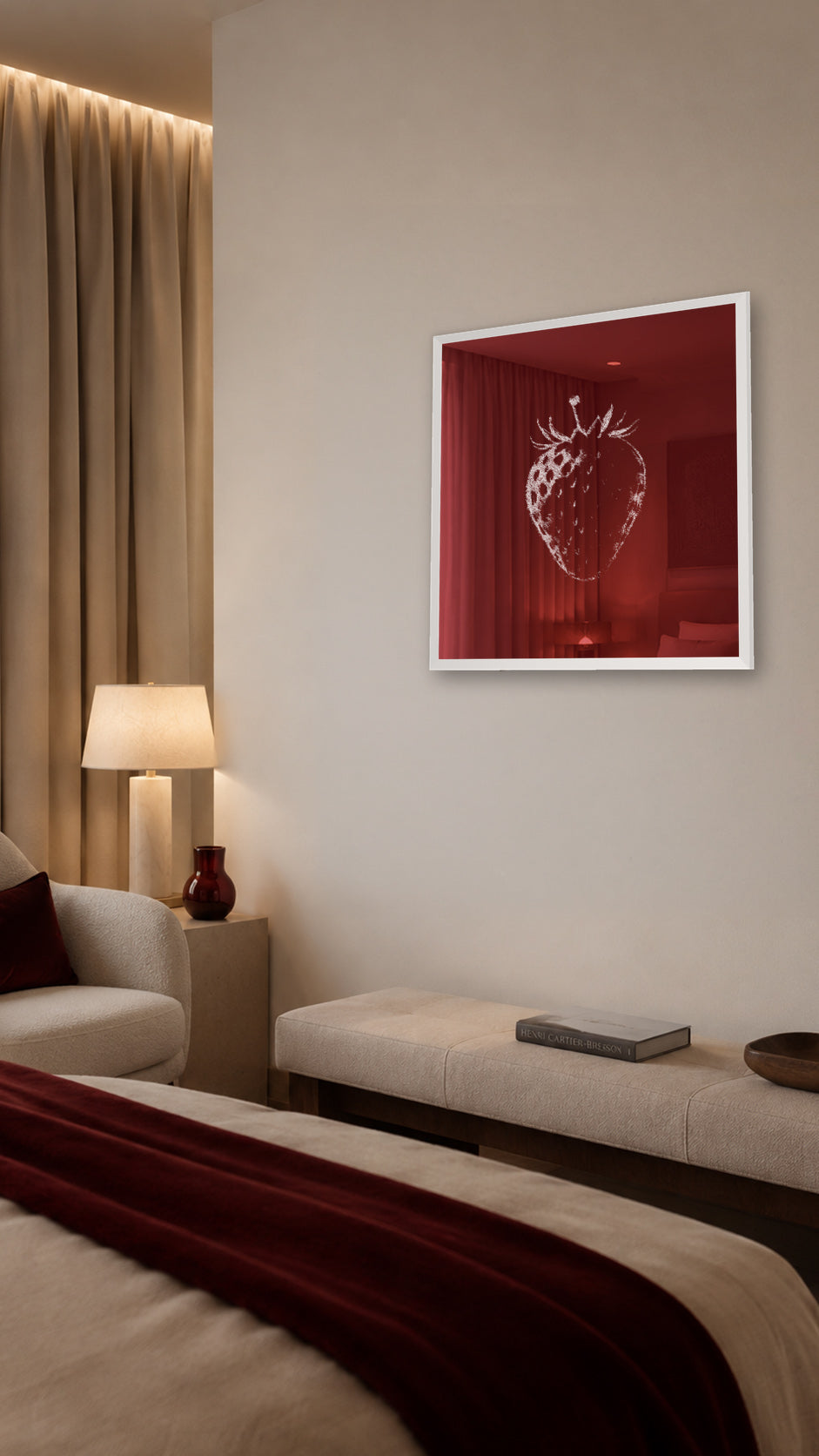 A Berry Traced in Red - slaapkamer