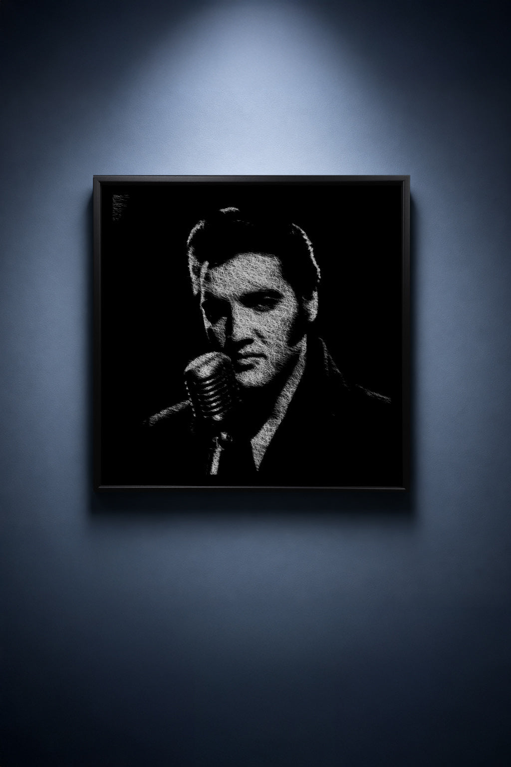 Elvis Through Scratched Light - thumbnail