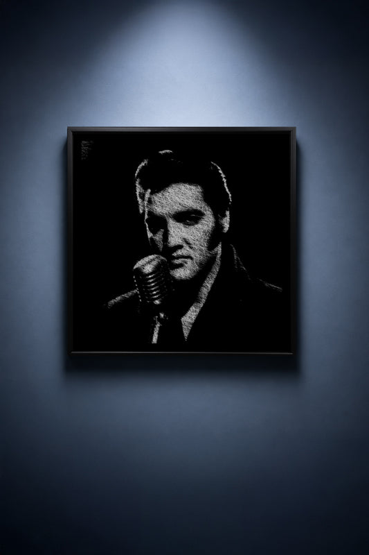 Elvis Through Scratched Light - thumbnail