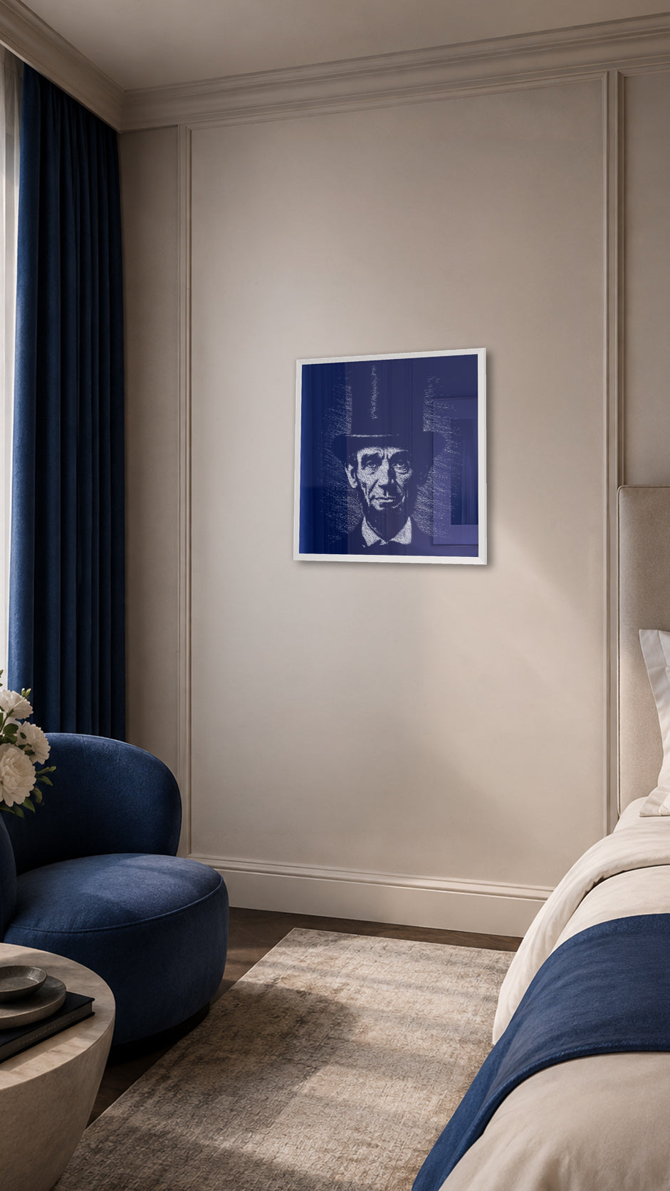 Lincoln in the Blue Hour - slaapkamer