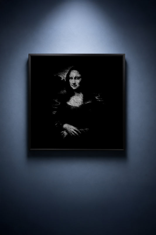 Mona Lisa in Scratched Light - thumbnail