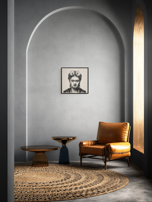 Frida Kahlo in Black Steel